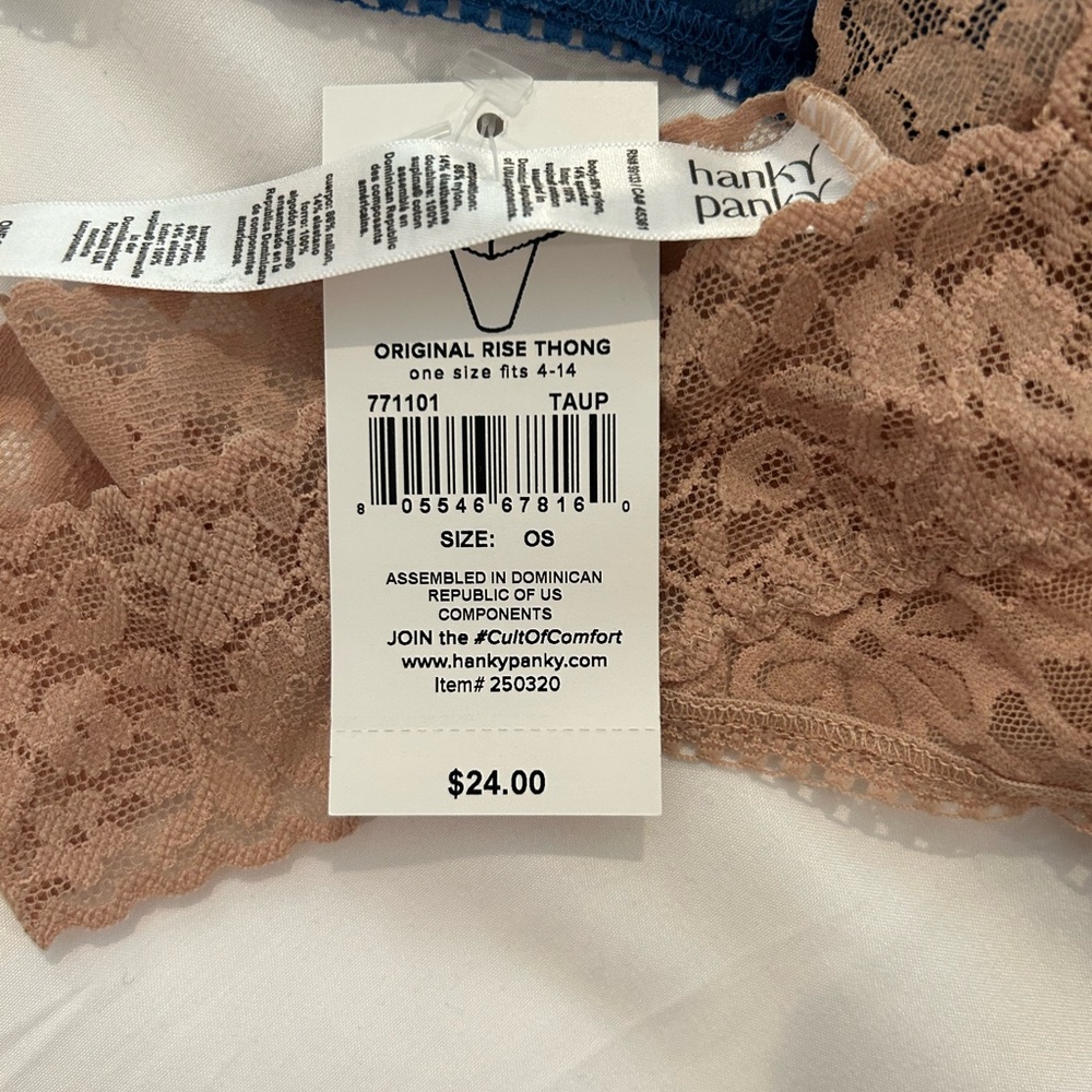 NWT Pack of 4 Hanky Panky Original Rise Thongs